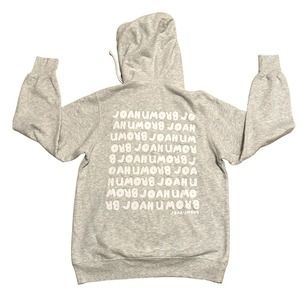 Joah Brown Unisex One Size Hoodie Jumper Empire Pullover Gray Logo Spell Out